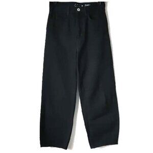 COS Cotton Curved Leg High Waist Ankle Length Jeans 25 Black 27x12x26